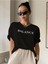 Kadın Balance Baskılı Pamuklu Oversize T-Shirt 3