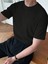 Unisex Erkek-Kadın Fitilli Bisiklet Yaka Triko T-Shirt 2