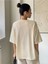 Kadın Balance Baskılı Pamuklu Oversize T-Shirt 2