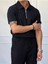 Unisex Erkek-Kadın Fitilli Polo Yakası Fermuarlı Ottoman T-Shirt 2