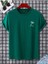 Unisex Yeni Sezon Oversize Palmiye Baskılı Pamuklu Tshirt 1