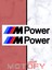 M Power 3X15CM 2 Adet Siyah Sticker - Etiket 1