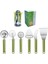 Pizza Kesme, Pişirme Spatulası, Meyve ve Sebze Soyma Bıçağı Için 6'lı Mutfak Aleti Seti – Yeşil (Yurt Dışından) 1