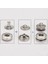 13MM 10 Adet Nikel Gümüş Renk Çıt Çıt Set 3