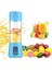 Portatif TAŞINABILIR380 ml USB Şarjlı Mavi El Blender 2