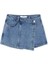 Cepli Anvelop Denim Şort Etek IS1250013074629 5