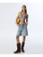 Hotfıx Baskılı Jean Şort TS1250013015629 1
