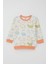 Erkek Bebek Pijama Takımı Omuzdan Patlı Safari Temalı Hayvancıklar Desenli 4 Ay-1 Yaş, Ekru 2