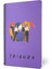 Friends Temalı Mor Spiralli Kareli Defter 1