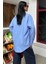 Klasik Oversize Poplin Gömlek 3421 4