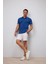 %100 Pamuk Slim Fit Dar Kesim Kısa Kollu Polo Tişört D7665AX25SP 2