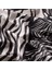 Ipekevi Zebra Desenli Ipek Şal 02671-SIYAH Beyaz 3
