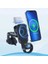 Wireless Şarjlı 3in1 Torpido Üstü ve Havalandırma Telefon, Kulaklık, Saat Tutucu (Siyah) 4