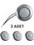 Ufo Tavan Lambası 75 mm - 12V (Tekne & Karavan Uyumlu) 3 Adet 1