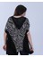 Zebra Desenli ve Yazı Detaylı Asimetrik Kesim Bluz Xl 3
