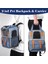 Büyük Pet Köpek Taşıyıcı Sırt Çantası Pvc + Oxford Kumaş Kedi Taşıyıcı Omuz Çantası Çanta Nefes Alabilir Örgü-Mavi (Yurt Dışından) 2