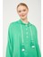 Benetton Kanguru Çepli Parlak Kumaş Tunik 5
