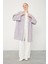 Lila Çizgili Desen Kimono Takım 1