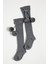 Ponpon Bebek Dizaltı Çorap - Grey Mel.. 1