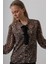 Fiyonk Detaylı Leopar Bluz - Leopar 1