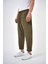 Erkek Regular Fit Düz Paça Pantolon Haki 2