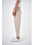 Erkek Regular Fit Düz Paça Pantolon Bej 4