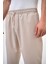 Erkek Regular Fit Düz Paça Pantolon Bej 5