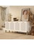 1740 Napoli 180 cm (Membran Mdf Kapaklı) Bohem Konsol Sepet - Beyaz 1