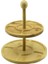5 Bölmeli - Yuvarlak - 2 Katlı Ahşap Bambu Sunumluk Çap: 19.5cm -- 24.5cm (4887) 1