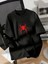 Baskılı Oversize Bisiklet Yaka T-Shirt - Siyah 1
