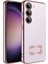 Samsung Galaxy S23 Plus Kılıf Logo Yeri Açık Kamera Lens Korumalı Renkli Kenarlı Şeffaf Silikon Rose Gold 1