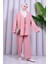 Bağcık Detaylı Pantolonlu Kimono Takım 2
