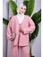 Bağcık Detaylı Pantolonlu Kimono Takım 5