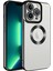 Apple iPhone 11 Pro Max Kılıf Logo Yeri Açık Kamera Lens Korumalı Renkli Kenarlı Şeffaf Silikon Siyah 1