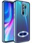 Xiaomi Redmi Note 8 Pro Kılıf Logo Yeri Açık Kamera Lens Korumalı Renkli Kenarlı Şeffaf Silikon Sierra Mavi 1