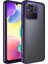 Xiaomi Redmi 10C Kılıf Logo Yeri Açık Kamera Lens Korumalı Renkli Kenarlı Şeffaf Silikon Derin Mor 1
