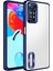 Xiaomi Redmi Note 11 Pro 5g Kılıf Logo Yeri Açık Kamera Lens Korumalı Renkli Kenarlı Şeffaf Silikon Lacivert 1