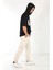 7145 Önü Long Yazılı Kapşonlu Oversize T-Shirt 4