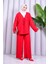 Bağcık Detaylı Pantolonlu Kimono Takım 3