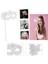 Beyaz Işıltılı Tutmalı Fotoğraf Çekimi Maskesi 18 x 29 cm (4887) 1
