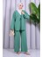 Bağcık Detaylı Pantolonlu Kimono Takım 1