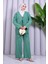 Bağcık Detaylı Pantolonlu Kimono Takım 4