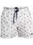 Su Itici Özellikli Dijital Baskılı Erkek Plaj Deniz Şort Mayo - 0204-BEYAZ 4