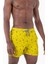 Su Itici Özellikli Dijital Baskılı Erkek Plaj Deniz Şort Mayo - 0204-SARI 2