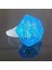 Kristal Tasarımlı LED Glow Işıklı 3 Modlu Mavi Yüzük 3.5 x 5 cm (4887) 1