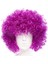 Koyu Mor Renk Violet Afro Bonus Saç Peruk (4887) 1