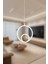 Modern Beyaz Damla Göz Model 3 Renk (Beyaz & Sarı & Günışığı) LED Avize 1