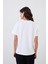 Ekru Basic Bisiklet Yaka T-Shirt 5