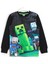 Erkek Çocuk 3D Baskılı Sweatshirt 5 - 13 Yaş Siyah 2