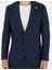 Erkek Lacivert Ex. Slim Fit %100 Keten Takım Elbise 50288869-VR033 6